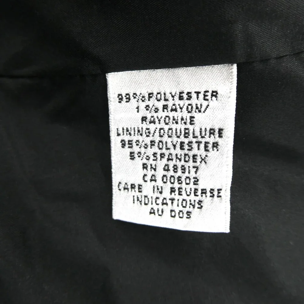 Calvin Klein Suit Womens Size‎ 2 Black Pinstripe Blazer Jacket Business Coat Top